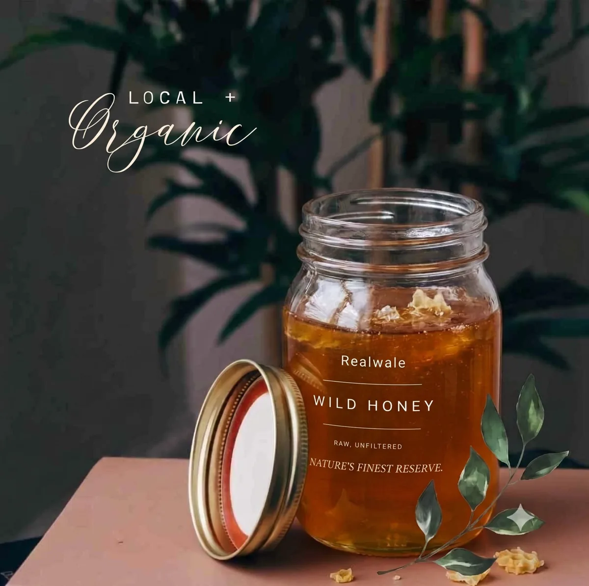Single-origin raw honey harvest